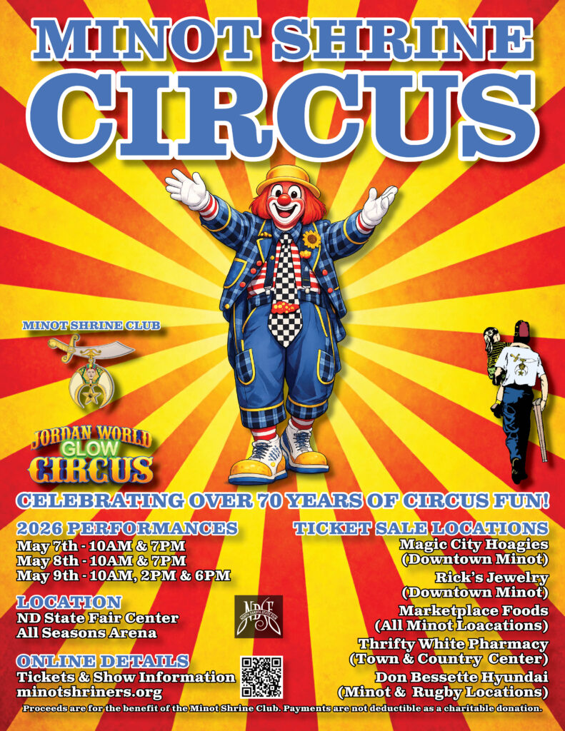 Minot Shrine Circus 2026 - Poster 8.5x11